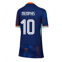 Nizozemska Memphis Depay #10 Gostujuci Dres za Ženska EP 2024 Kratak Rukav